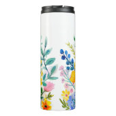 Vibrant Floral Garden Thermosbeker (Achterkant)