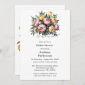 Vibrant Floral Harmony Vrijgezellenfeest Kaart (Voorkant / Achterkant)