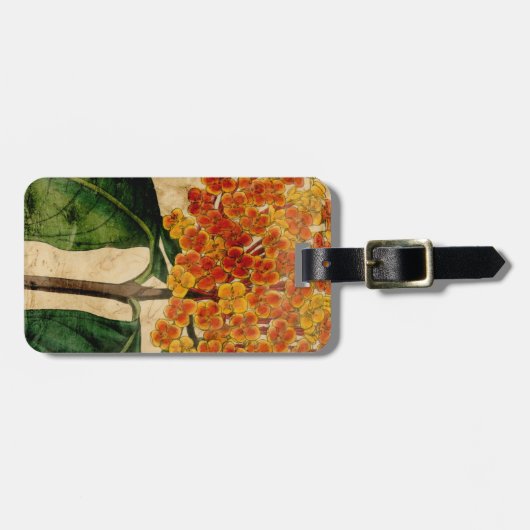 Vibrant Floral I Bagagelabel (Voorkant horizontaal)