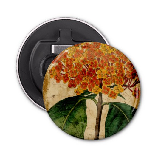 Vibrant Floral I Button Flesopener (Voorkant)