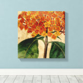 Vibrant Floral I Canvas Afdruk (Insitu (Houten vloer))