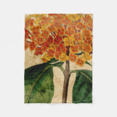 Vibrant Floral I Fleece Deken (Voorkant)