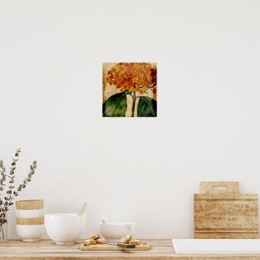 Vibrant Floral I Poster (Keuken)