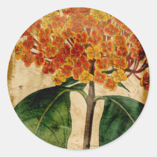 Vibrant Floral I Ronde Sticker