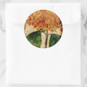 Vibrant Floral I Ronde Sticker (Tas)