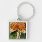 Vibrant Floral I Sleutelhanger (Voorkant)