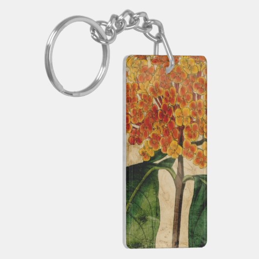 Vibrant Floral I Sleutelhanger (Voorkant Links)