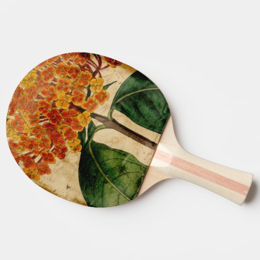 Vibrant Floral I Tafeltennisbatje (Zijkant)