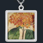 Vibrant Floral I Zilver Vergulden Ketting<br><div class="desc">Floral</div>