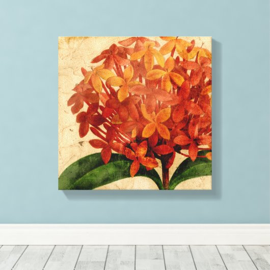 Vibrant Floral III Canvas Afdruk (Insitu (Houten vloer))