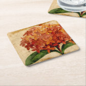 Vibrant Floral III Kartonnen Onderzetters (Schuin)