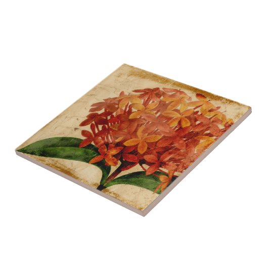 Vibrant Floral III Tegeltje (Zijkant)