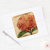 Vibrant Floral III Vierkante Sticker (Envelop)