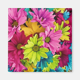 Vibrant Floral Magneet