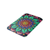 Vibrant Floral Mandala Art Badmat (Gekanteld)