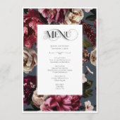 Vibrant Floral Menu Kaart (Voorkant)