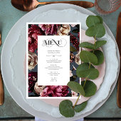 Vibrant Floral Menu Kaart