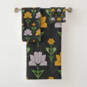 Vibrant Floral Pattern Bad Handdoek (Insitu)