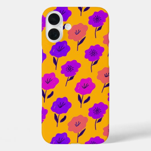 Vibrant Floral Pattern Case-Mate iPhone Case (Achterkant)