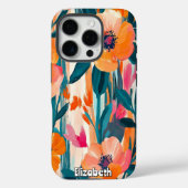 Vibrant Floral Pattern Case-Mate iPhone Case (Achterkant)