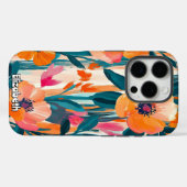 Vibrant Floral Pattern Case-Mate iPhone Case (Achterkant (horizontaal))