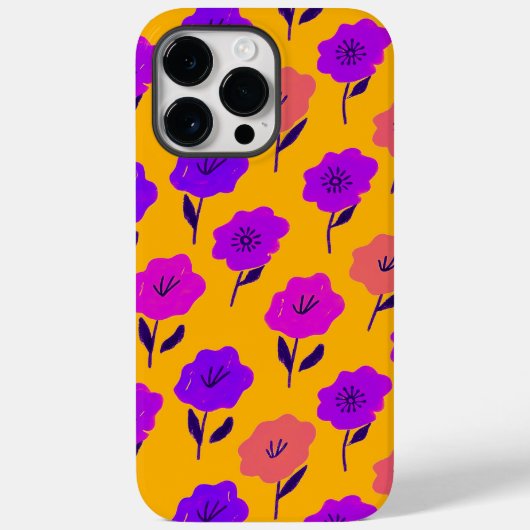 Vibrant Floral Pattern Case-Mate iPhone Case (Achterkant)