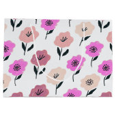 Vibrant Floral Pattern Groot Cadeauzakje (Achterkant)