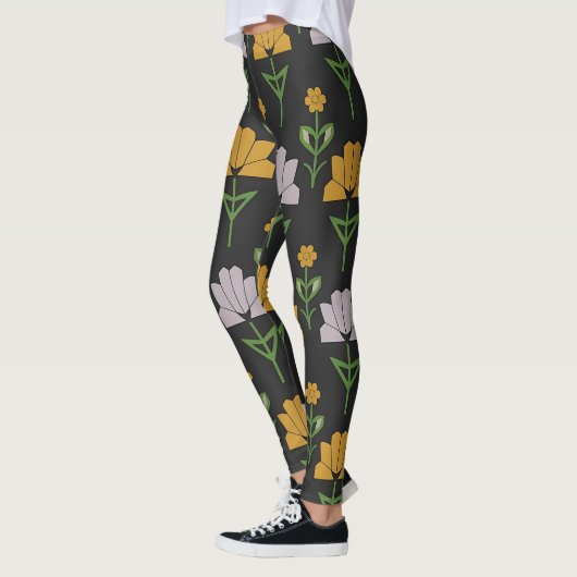 Vibrant Floral Pattern Leggings (Links)