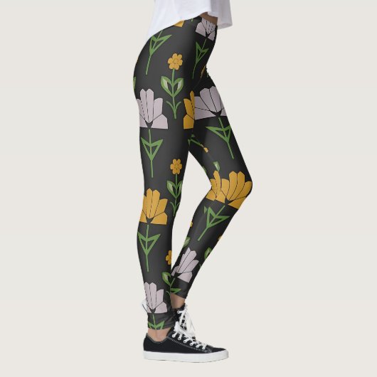 Vibrant Floral Pattern Leggings (Rechts)