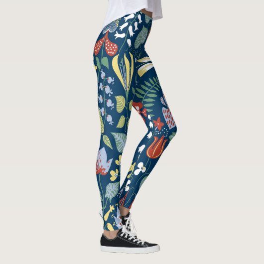 Vibrant Floral Pattern Leggings (Rechts)