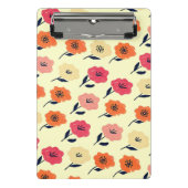 Vibrant Floral Pattern Mini Klembord (Voorkant)