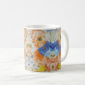 Vibrant Floral Pattern Mug Koffiemok (Voorkant rechts)