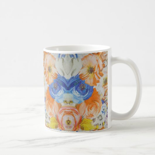 Vibrant Floral Pattern Mug Koffiemok (Rechts)