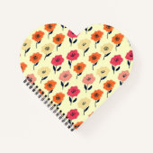 Vibrant Floral Pattern Notitieboek (Voorkant)