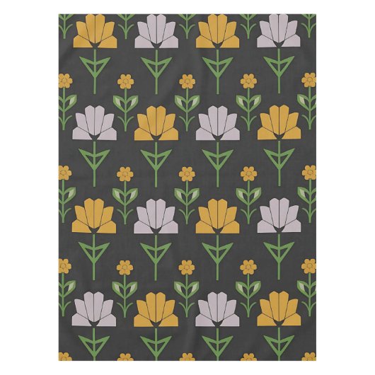 Vibrant Floral Pattern Tafelkleed (Voorkant)