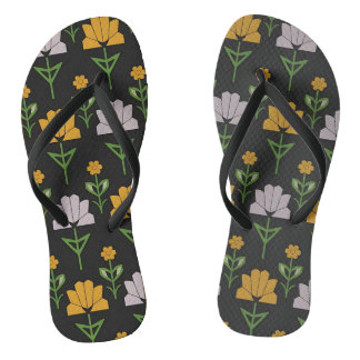 Vibrant Floral Pattern Teenslippers
