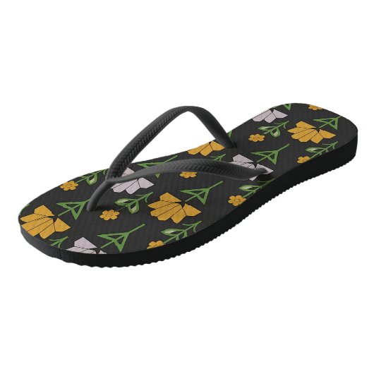 Vibrant Floral Pattern Teenslippers (Schuin)