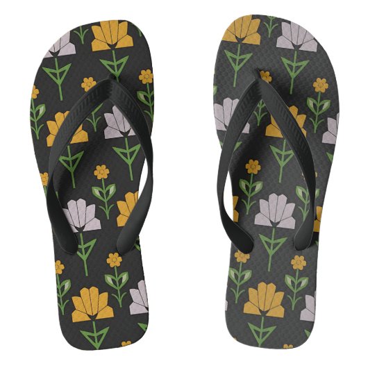 Vibrant Floral Pattern Teenslippers (Voetbed)