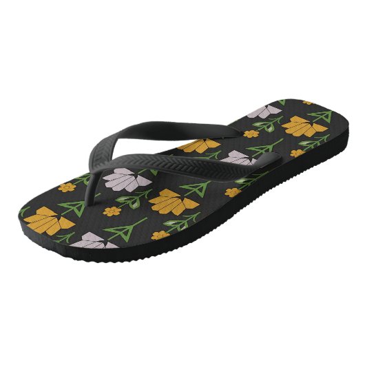 Vibrant Floral Pattern Teenslippers (Schuin)