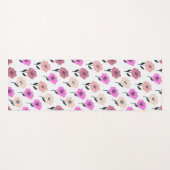 Vibrant Floral Pattern Yogamat (Voorkant (horizontaal))