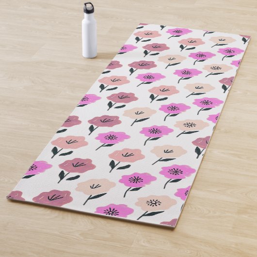 Vibrant Floral Pattern Yogamat (In situ)