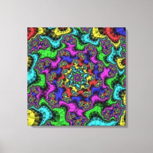 Vibrant Floral Sprinkles Canvas Afdruk (Voorkant)