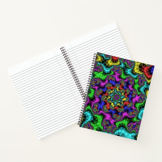 Vibrant Floral Sprinkles Notitieboek (Binnen)