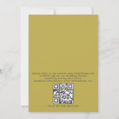 Vibrant Floral Tropical Elegant QR Code Wedding Kaart (Achterkant)