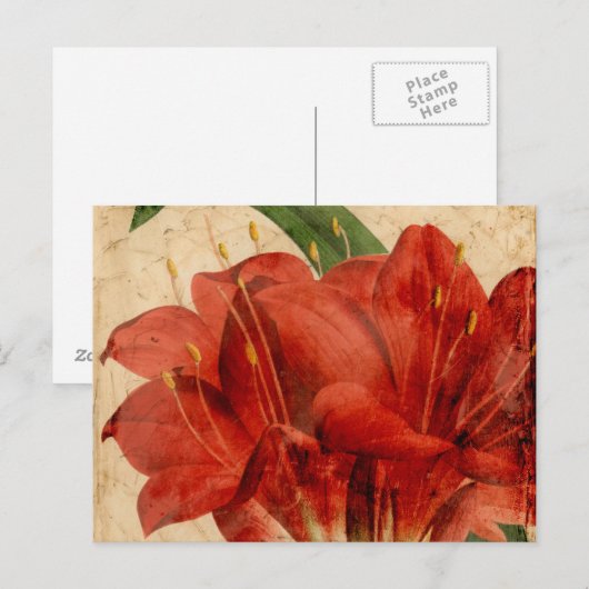 Vibrant Floral VIII Briefkaart (Voorkant / Achterkant)