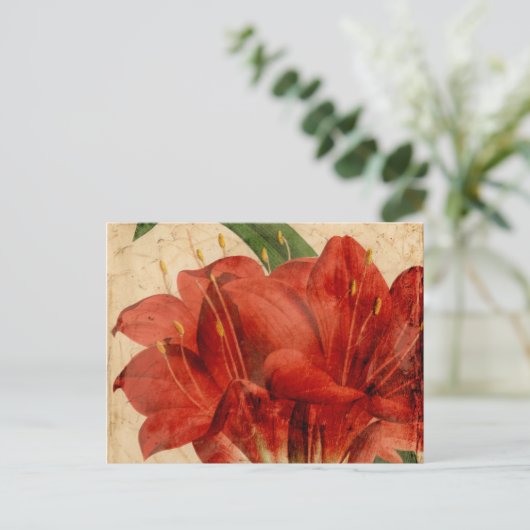 Vibrant Floral VIII Briefkaart (Staand voorkant)