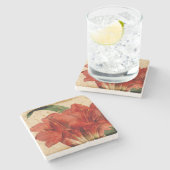 Vibrant Floral VIII Stenen Onderzetter (Zijkant)