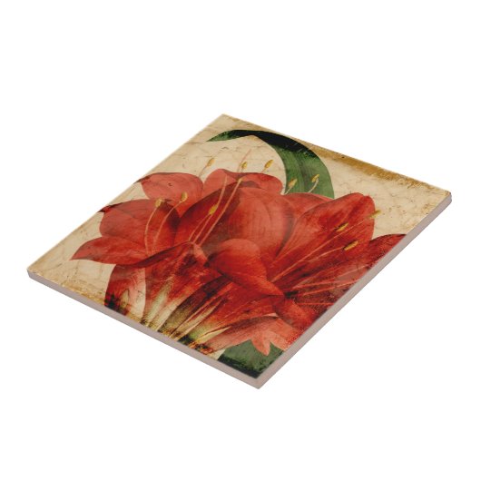 Vibrant Floral VIII Tegeltje (Zijkant)