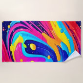 Vibrant Flow Color Burst Strandlaken (Voorkant)