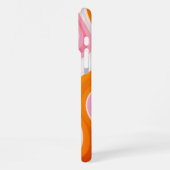 Vibrant Flow | Funky Retro Initiaal Monogram iPhone Hoesje (Linkerkant)